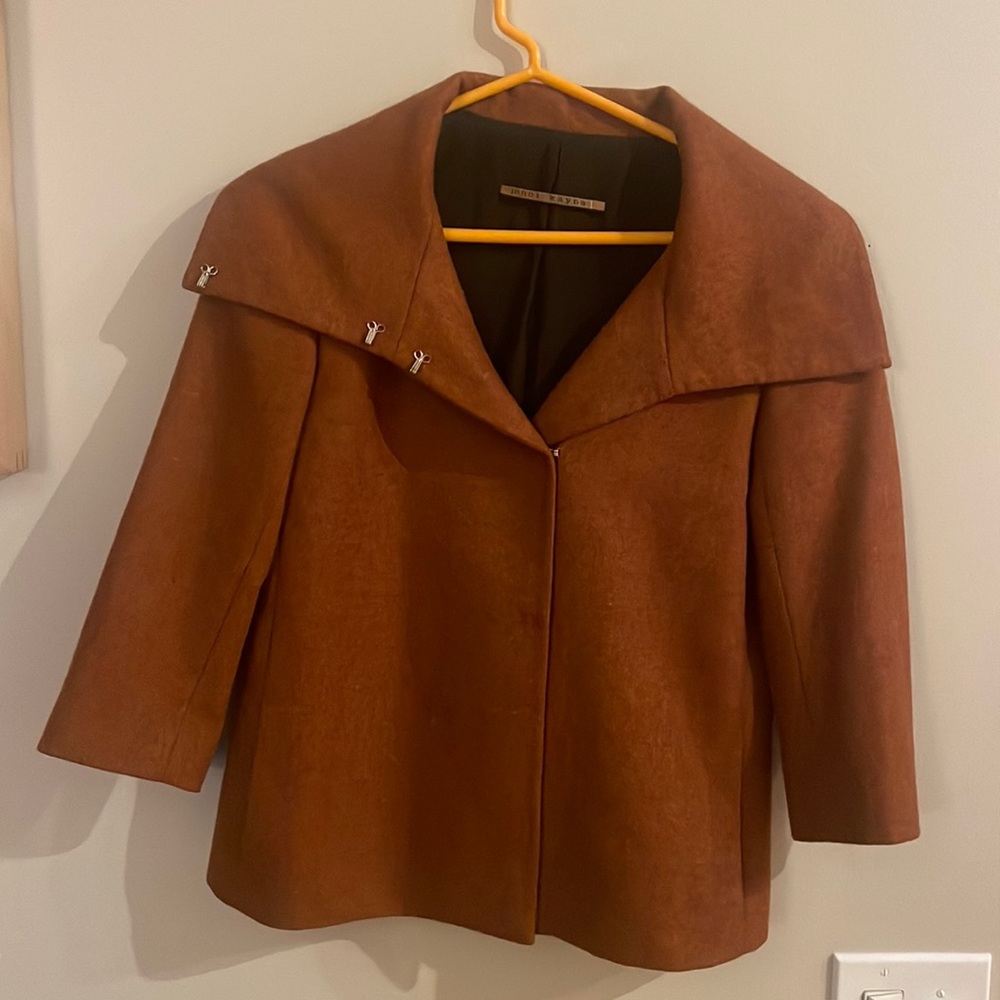 NWOT Jenni Kayne Cashmere Blazer in Burnt Orange Size M